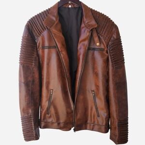 Men's Brown Leather Jacket